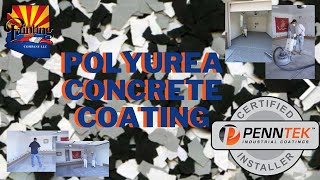 Applying polyurea concrete coating on a 2 car garage  AZPC X PENNTEK [upl. by Huntlee]