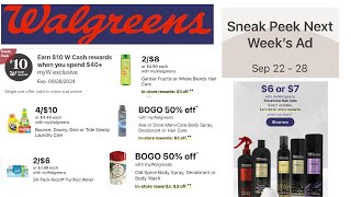 Walgreens Weekly Ad Preview 922  928 [upl. by Kenaz]