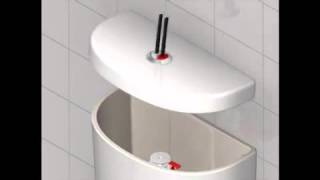 How To Change a toilet Push Button Ideal Standard amp Armitage Shanks [upl. by Eberhart151]