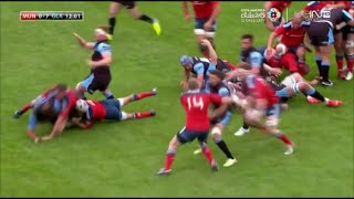 Henry Pyrgos skilful handling vs Munster 2015 [upl. by Ahsiemak]