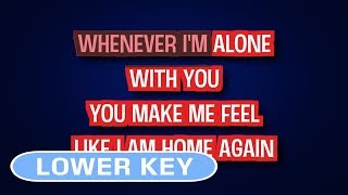 Adele  Lovesong Acoustic Version  Karaoke Lower Key [upl. by Arac]