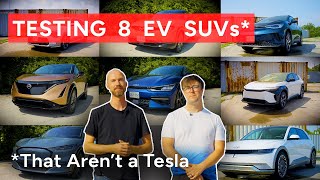 BEST ELECTRIC SUV  Testing 8 EV SUVs [upl. by Sima428]