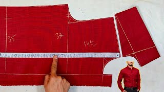 37 chest fitting shirt cutting  शर्ट कटिंग की सबसे बड़ी जानकारी  fitting chest shirt cutting [upl. by Galligan276]