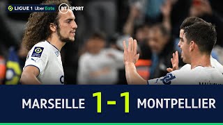 Marseille v Montpellier 11  Penalty Salvages Point For Hosts  Ligue 1 Highlights [upl. by Etnaed]