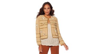 LaBellum by Hillary Scott All Over Beaded Jacket [upl. by Alyac401]