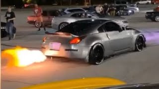 350z ISR single exit exhaust compilation with flames [upl. by Odlaumor892]