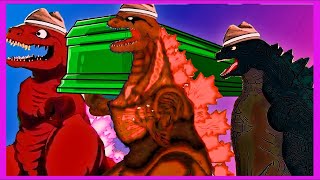 Baby Godzilla vs Kong RodanEXE vs Mecha GodzillaEXE Coffin Dance Song Meme Cover [upl. by Lauryn]