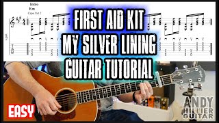 How to play First Aid Kit  My Silver Lining Easy Guitar Tutorial [upl. by Kurtis]