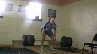 251KG Triple Bodyweight Deadlift no belt 835KG17yrs [upl. by Odetta]