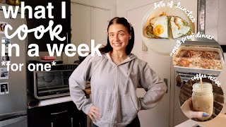 WHAT I COOK IN A WEEK for one  vlog style  realistic simple amp not aesthetic lol [upl. by Leyameg488]