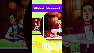 Which girl is in danger shorts quiz riddleoftheday quizlemon riddles [upl. by Norval]