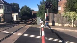 Lowdham station level crossing notts Friday 10715 [upl. by Harmonia518]