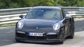 2017 Porsche 911 Turbo S  Exhaust SOUNDS On The Nurburgring [upl. by Purse]