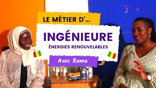 Le métier dIngénieure en énergies renouvelables avec Rama [upl. by Ailina302]