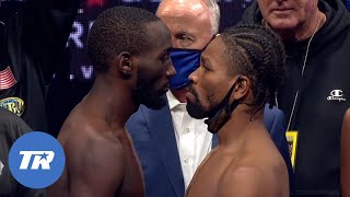 Terence Crawford amp Shawn Porter Make Weight Have Intense Faceoff  CrawfordPorter Sat ESPN PPV [upl. by Fulbert]