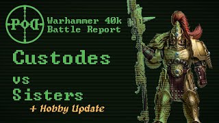 50 Custodes vs Adepta Sororitas 1000 pts  Warhammer 40k 9th edition battle report Oct 2020 [upl. by Herwin104]