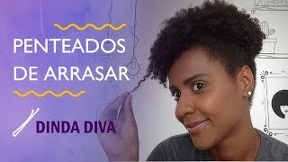 Penteados para Festa  Cabelo curto e crespo [upl. by Hallie]