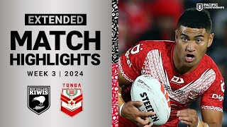 Pacific Championships 2024  Kiwis v Tonga XIII  Extended Match Highlights [upl. by Arola]