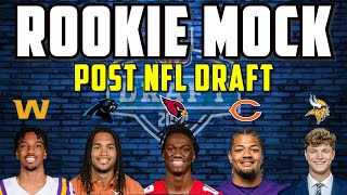 2024 ROOKIE MOCK DRAFT  POST NFL Draft [upl. by Eeleimaj]