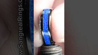 Black ceramic and blue opal ring [upl. by Rhoda]