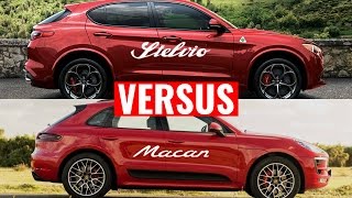 ALFA ROMEO STELVIO QUADRIFOGLIO VS PORSCHE MACAN GTS [upl. by Laius]