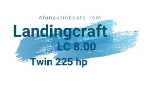 Alunautic LC 800 twin outboard 225 hp [upl. by Aener]