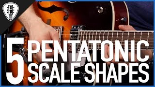 The 5 Pentatonic Scale Shapes  Guitar Lesson [upl. by Anasus]