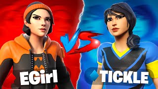 The BEST FEMALE PLAYER vs Tickle for 100 [upl. by Ateloiv]