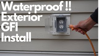 How to Properly Install an Exterior GFCI Outlet [upl. by Darcy]