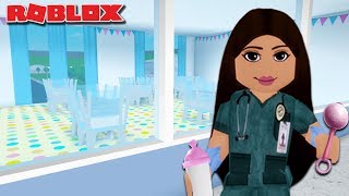 I MADE A MATERNITY WARD IN MY BLOXBURG HOSPITAL  Roblox [upl. by Bringhurst300]