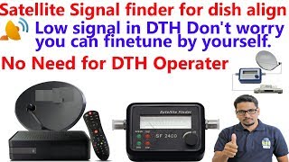 satellite signal finder for dish align Hindi [upl. by Petersen]