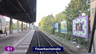 SBahn Berlin 2023 Linie S1  Führerstandsmitfahrt [upl. by Arihsa]