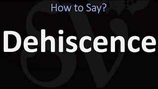 Pronunciation of Dehiscence  Definition of Dehiscence [upl. by Acirahs]