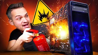 HORROR Dieser Gaming PC EXPLODIERT in unserem Test GamingSchrott [upl. by Katie]