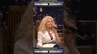 ChristinaAguilera channels Cher while singing the “Folgers Coffee” jingle JimmyFallon [upl. by Ainerbas]