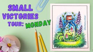 🔴 LIVE Small Victories Tour  MONDAY  LUMINANCE pencils  1 week of colouring with Barbara Colour [upl. by Seligmann785]