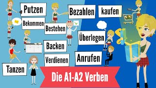 wichtige verben A1 A2 Deutsch lernen  deutsch A1  A2  die Verben a1 05  easy german [upl. by Wohlen]