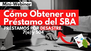 Cómo Obtener un Préstamo del Small Business Administration SBA Requisitos 2020 [upl. by Jochebed]