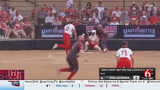 No 1 OU Softball Closes Mary Nutter With Twin Shutouts Extends Win Streak To 67 [upl. by Eornom]