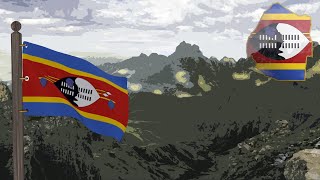 ESWATINI  Flag Animation  Nkulunkulu Mnikati wetibusiso temaSwati  Anthem  2024 [upl. by Petersen6]