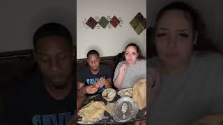 Chipotle Smoked Brisket REVIEW ‼️ funny foodycouple sourcandy comedy couplelife chipotle [upl. by Eyllib]