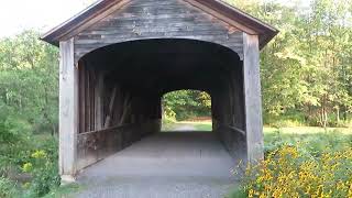 Fall Excursion Oldest Covered Bridge in America coveredbridge coveredbridges americanhistory [upl. by Eppilihp]