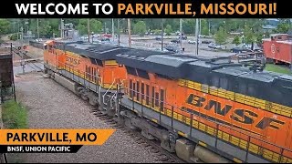 Parkville Missouri USA  Virtual Railfan LIVE [upl. by Edy]