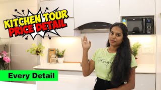 Kitchen Tour in Tamil  2024  Modular Kitchen Price Detail [upl. by Esnofla]