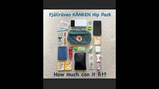 Fjällräven Kånken Hip Pack  How much can it fit [upl. by Kier]