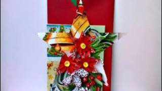 Felicitari quilling de CraciunChristmas quilling cards [upl. by Atibat]