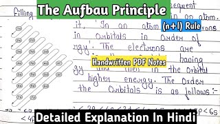 The Aufbau Principle   nl Rule  Basic concept In Detailed  Exceptions Of Aufbau Principle bsc [upl. by Vilhelmina967]