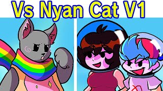 Friday Night Funkin Vs Nyan Cat V1 Semana Completa  Escenas FNF ModRemastered Nyan Cat Meme [upl. by Hecker]