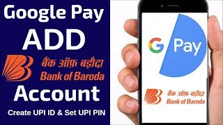 Add Bank of Baroda Account in Google Pay [upl. by Rebliw]