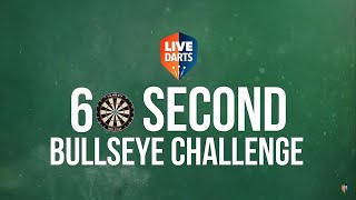 Live Darts 60second Bullseye Challenge  How many bulls can the PDC stars hit [upl. by Adekram151]